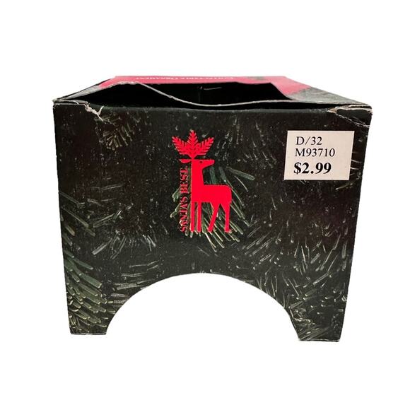 Vintage Christmas Ornament Santa on a Motor Scooter Santas Best Collectible 1991 - Picture 9 of 13